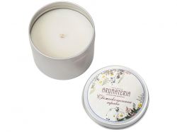 Набор: платок «Русский полевой букет» и свеча «Цветы и травы»