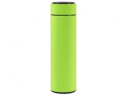 Термос FAMILY MARK LED, soft touch (Светло-зелёный)