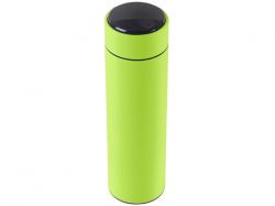 Термос FAMILY MARK LED, soft touch (Светло-зелёный)