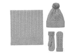 Шарф Heat Trick, серебристо-серый меланж