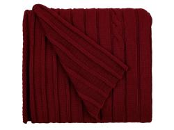 Плед Tressa, красный (бордовый)