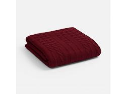 Плед Tressa, красный (бордовый)