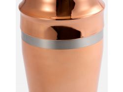 Набор для приготовления коктейлей Pourpour, медный с серебристой линией