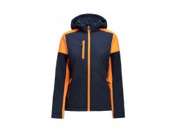 Prime Softshell Woman (navy/neon orange)