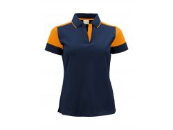 Prime Polo Woman (navy/neon orange)