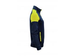 Prime Sweatvest Woman (navy/neon yellow)