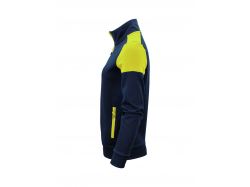 Prime Sweatvest Woman (navy/neon yellow)