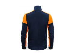 Prime Sweatvest Woman (navy/neon orange)