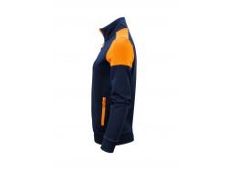 Prime Sweatvest Woman (navy/neon orange)