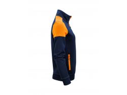 Prime Sweatvest Woman (navy/neon orange)