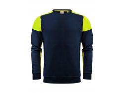 Prime Crewneck (navy/neon yellow)