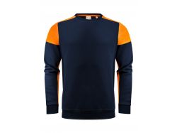Prime Crewneck (navy/neon orange)