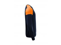 Prime Crewneck (navy/neon orange)