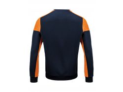 Prime Crewneck (navy/neon orange)