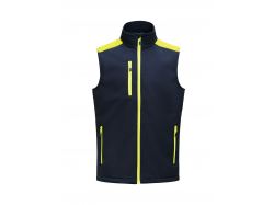 Prime Softshell Vest (navy/neon yellow)