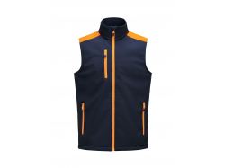 Prime Softshell Vest (navy/neon orange)