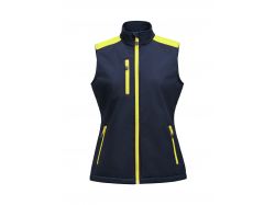 Prime Softshell Vest Woman (navy/neon yellow)