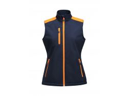 Prime Softshell Vest Woman (navy/neon orange)