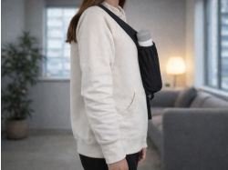 Сумка-слинг «Nomad» на одно плечо из водостойкого переработанного пластика, черный