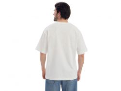 Футболка Kyoto из джерси 180 г/м2 с пич отделкой, унисекс, молочный