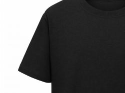 Футболка Kyoto из джерси 180 г/м2 с пич отделкой, унисекс, черный