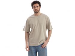 Футболка Kyoto из джерси 180 г/м2 с пич отделкой, унисекс, оливковый