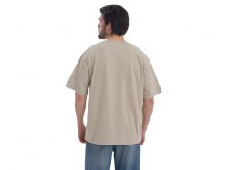 Футболка Kyoto из джерси 180 г/м2 с пич отделкой, унисекс, оливковый