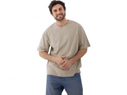 Футболка Kyoto из джерси 180 г/м2 с пич отделкой, унисекс, оливковый