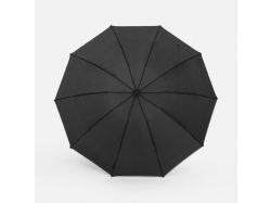 Зонт обратного сложения Norsken с фонариком, черный