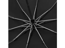 Зонт обратного сложения Norsken с фонариком, черный