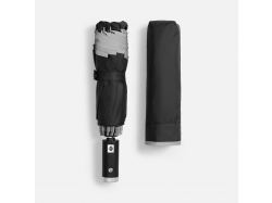 Зонт обратного сложения Norsken с фонариком, черный