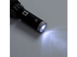 Зонт обратного сложения Norsken с фонариком, черный