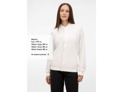 Бомбер унисекс Nuppu, молочно-белый