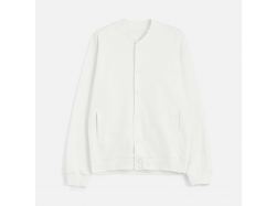 Бомбер унисекс Nuppu, молочно-белый