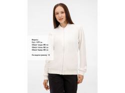 Бомбер унисекс Townie, молочно-белый