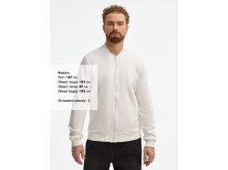 Бомбер унисекс Townie, молочно-белый