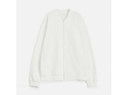 Бомбер унисекс Townie, молочно-белый