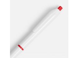 Ручка шариковая Bright Pop, белая с красным