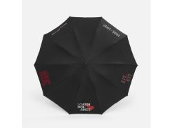 Зонт обратного сложения с ручкой-карабином Foldberry, черный