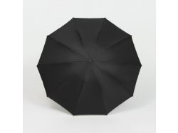 Зонт обратного сложения с ручкой-карабином Foldberry, черный