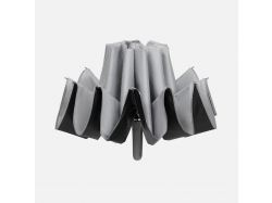 Зонт обратного сложения с ручкой-карабином Foldberry, серый