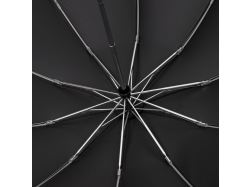 Зонт обратного сложения с ручкой-карабином Foldberry, серый