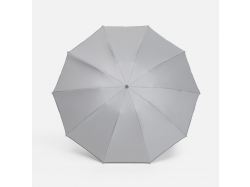 Зонт обратного сложения с ручкой-карабином Foldberry, серый