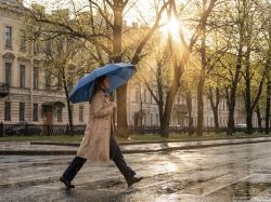 Зонт складной Regenfall, темно-синий