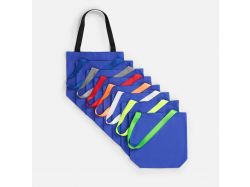 Шопер B5, синий с широкими черными ручками