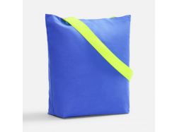 Шопер B5, синий с широкими желтыми ручками