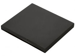 Подарочный набор "Tesla" с блокнотом А5, ручкой и пауэрбенком на 10 000 mAh, черный