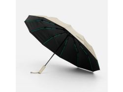 Зонт складной с УФ-защитой Ribstar, бежевый