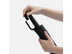 Зонт складной Skymate с УФ-защитой и ручкой-карабином, черный