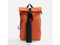 Зонт складной Skymate с УФ-защитой и ручкой-карабином, черный